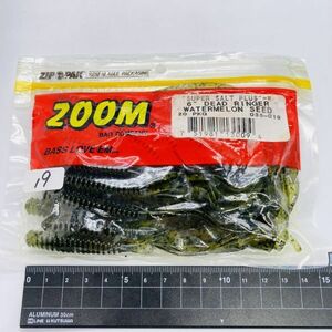 711176 ZOOM/ZBC 6インチ デッドリンガー １９本 ズーム ZOOM BAIT COMPANY DEAD RINGER ウォーターメロンシード