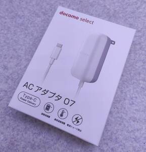 docomo select ACアダプタ07 Power Delively 対応 TypeC 共通ACアダプタ 最大27W OEM ミツミ電機