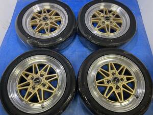 ■新品タイヤ付ワークWORKエクイップ03似15_5.5J+35_100/4KR23A165/55R15軽自動車ワゴンRミラパンコペンアルトタントエッセムーヴNBOXNONE