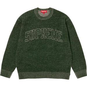 【新品未着用】Supreme Contrast Arc Sweater Olive L 24SS 国内正規品付属品完備アーチロゴニットセーターボックスロゴboxlogonorthnike