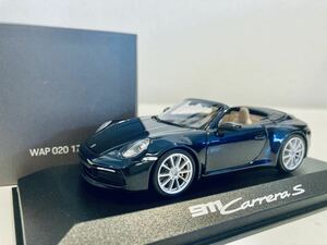 【送料無料】1/43 Porsche特注 Minichamps ポルシェ 911 Carrera カブリオレ (992) 2019 Blue