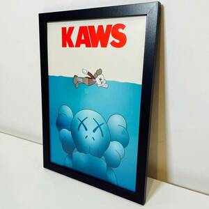 【額付きポスター】KAWS(カウズ)21 ベアブリック(A4サイズ)
