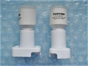 SB05-102　TOSHIBA　東芝ライテック　LED常夜灯　LDT1L-M-E12　集光タイプ　ソケット付き（メーカ不明）　中古品　1個