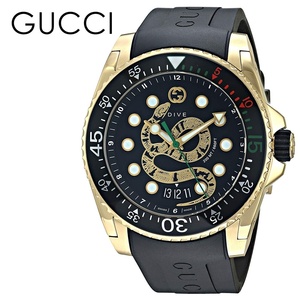 グッチ 腕時計 メンズ グッチ時計 ダイヴ 45mm ブランド ブラック gucci プレゼント 誕生日プレゼント