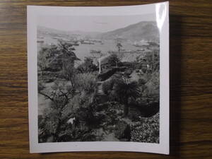 古写真　歴史資料　1949年9月長崎県長崎市　グラバー邸からの眺め　写真裏撮影年月日と英文　訳すると　