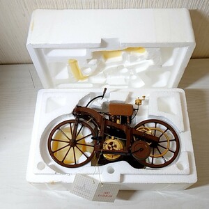 ト16【100】1円～ FRANKLINMINT フランクリン・ミント 1885年型 ダイムラー 自転車 バイク ミニカー