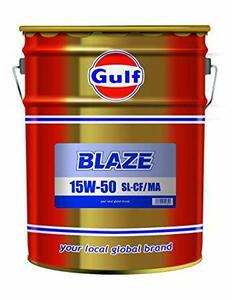 送料込！　Gulf　BLAZE　15W-50 　20L缶　ガルフ　ブレイズ　エンジンオイル　15W-50　SL/CF/MA　　鉱物油　20L缶　バイク兼用