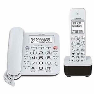 PIONEER デジタルコードレス電話機(子機1台タイプ) KuaL ホワイト TF-VR26S(中古品)