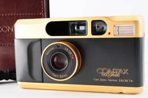 コンタックス CONTAX T2 ゴールド + Carl Zeiss Sonnar T* 38mm F2.8 60周年記念モデル コンパクトフィルムカメラ #719