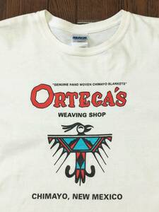 オルテガ ＯＲＴＥＧＡ Ｔシャツ ユースＸＬ 白 ホワイト 検索 ネイティブアメリカン インディアン チマヨ ブランケット