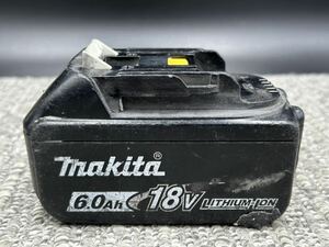 Ｅ１　【ジャンク品・バッテリーのみ】マキタ　makita　バッテリー　１８Ｖ　ＢＬ１８６０Ｂ