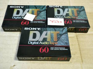 ★☆新品・未開封☆★DATテープ SONY DT-60RA 60分用3本セット☆★