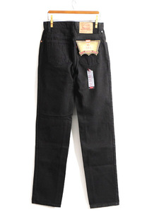 タグ付き 新品 デッドストック 90s USA製 Levis 505 ブラック デニム パンツ レディース S 程/ リーバイス ジーンズ ジーパン ストレート O