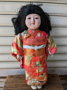 市松人形 人形 日本人形 着物屋さん　高さ46センチ　着物人形