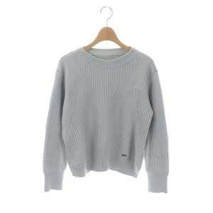 フォクシー ブティック FOXEY BOUTIQUE SOUFFLE ニット セーター 長袖 40 水色 ライトブルー 43273 /ES ■OS レディース