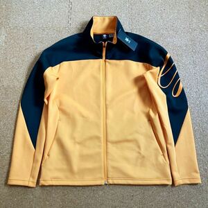 【未使用】デサント　DESCENTE golf ジャージ　ジャケット ゴルフ　ゴルフジャケット　Oサイズ メンズ　オレンジ×黒　