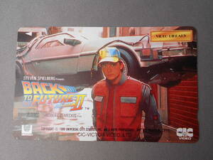 ☆未使用 テレカ 50度数 映画 BACK TO THE FUTURE 2 マイケル.J.フォックス テレホンカード 