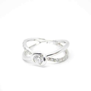 フォーエバーマーク FOREVERMARK リング 指輪 ダイヤモンド DIAMOND 0.22ct 6号 シルバー色 /MF レディース