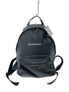 BALENCIAGA◆リュック/羊革/BLK/無地/552379・1000・W・527277//