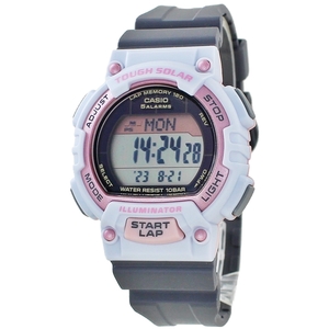 カシオ デジタル 腕時計 ソーラー 小さめ ランニングウォッチ メンズ レディース 防水 アウトドア 旅行 プレゼント 誕生日プレゼント
