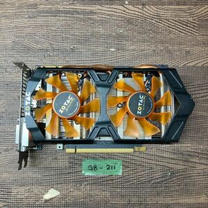 GK 激安 GB-211 グラフィックボード ZOTAC NVIDIA GeForce GTX760 OC 2GB 256BIT DDR5 ZT-70405-10B 認識.画像出力のみ確認 中古品 同梱可