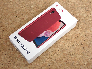 【新品 未使用】SIMフリー docomo Galaxy A23 5G SC-56C レッド 赤 サムスン Android スマホ 本体 制限〇 一括購入(PDA730-1) 
