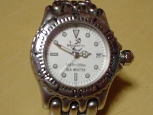 珍品　アンティーク　BRIGATTI　２００ｍ　ＳＥＡ　ＭＡＳＴＥＲ　女性用腕時計　ホワイト