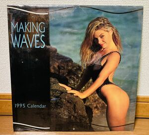 ■MAKING WAVES【カレンダー】1995 Calender アメリカ ビキニ セクシー Cedco 4/28