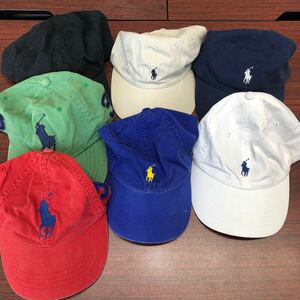 polo ralph lauren ポロ ラルフローレン キャップ 7点セット 帽子 ユニセックス ブルー ホワイト レッド グリーン ブラック CAP 