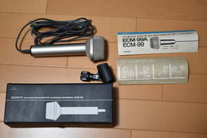 中古　ソニー　ワンポイト　ステレオ　コンデンサーマイク　ECM-99A　SONY stereo electret condenser microphone