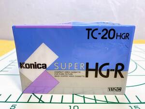 未使用　送料520円！　貴重　konica　コニカ　コンパクトビデオカセット　VHSC　TC-20HGR　SUPER HG-R　現状品