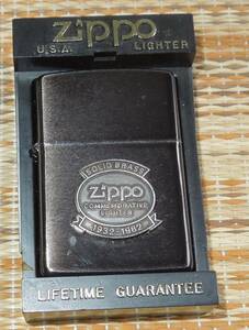 ライター zippo 　未使用未着火　 solid brass① 1932-1982