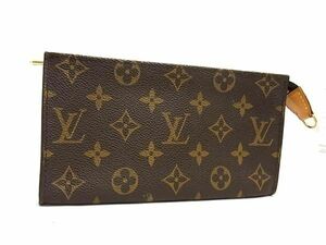 1円 ■美品■ LOUIS VUITTON ルイヴィトン モノグラム バケット用ポーチ マルチケース 小物入れ レディース メンズ ブラウン系 AY2121