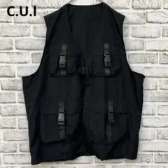 【C.U.l 】（2XL）ミリタリーベスト　アウトドア　釣り　コットン64%