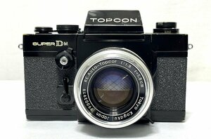 ▽TOPCON トプコン SUPER DM フィルムカメラ レンズ：RE.Aut-Topcor 1：1.8 f＝5.8cm 動作未確認・ジャンク▽011020