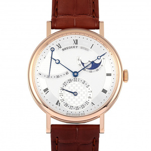 ブレゲ Breguet クラシック パワーリザーブ ムーンフェイズ 7137BR/15/9VU シルバー文字盤 新品 腕時計 メンズ