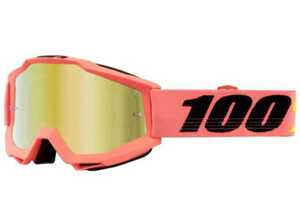 ★即決★100% ワンハンドレッド ゴーグル Accuri ミラーレンズ GOGGLE MTB マウンテンバイク モトクロス オフロード Salmon Pink