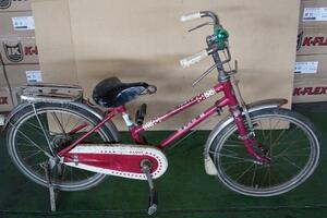 I：幼児用自転車　BS　BAMBI号(赤）　18インチ　昭和　レトロ　ビンテージ　当時モノ　レストア　年代物　部品取り　いい感じ♪