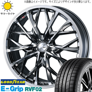 アルファード ハリアー 245/40R20 グッドイヤー RVF02 レオニス MV 20インチ 8.5J +35 5H114.3P サマータイヤ ホイール 4本SET