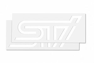 スバル STI【ステッカーA(ホワイト)】2枚入り STSG14100260