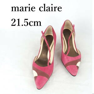 MK3167*marie claire*マリ クレール*レディースパンプス*21.5cm*ピンク系