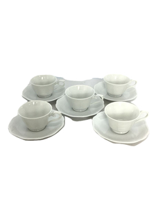 Noritake◆カップ&ソーサー/碗皿/F14076/H-310/5客セット/ホワイト