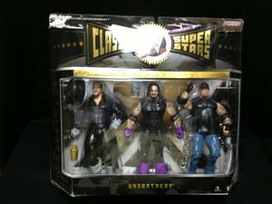 JAKKS：WWE Classic Superstars 3Pack Series フェイセズ・オブ・アンダーテイカー w/フェイスマスク（未開封品）