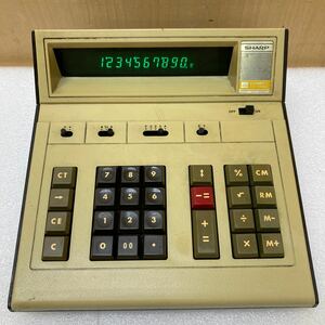 YK9819 SHARP COMPET CS-1109D 昭和レトロ 計算機 電卓 通電確認済　現状品　0223