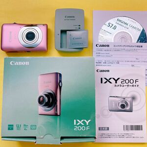 ★ Canon IXY 200F ピンク PC1469 ★ 平成22年製CCDコンデジ ★