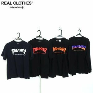 ☆THRASHER/スラッシャー ロゴプリント 半袖/長袖 Tシャツ 4点セット /080