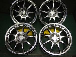 WORK EMOTION D9R 17インチ4本 7J 100 4穴 +47(実測) ハブ径実測60mm 福井県福井市