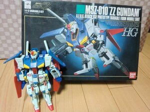 (A)プラモデル バンダイ 1/144 MSZ-010 ZZガンダム HG 「機動戦士ガンダムZZ」完成品/箱付