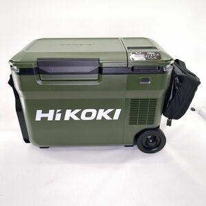 【美品】HiKOKI ハイコーキ 冷温庫 UL18DB 18V 25L 約幅653x高さ450x奥行340mm 純正バッテリー 2個/充電器セット 動作確認済 ◆3102/掛川店