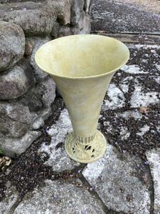 ヨーロッパWo アンティーク イタリア製 陶器 花瓶 ガーデニング